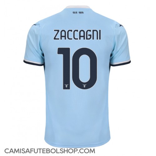 Camisa de time de futebol Lazio Mattia Zaccagni #10 Replicas 1º Equipamento 2024-25 Manga Curta
